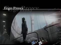 Ergo Proxy, napisy, dziewczyna, płaszcz, światła, rury