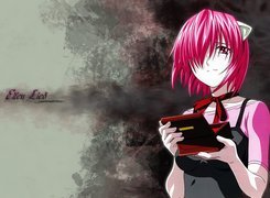 Elfen Lied, pudełko, dziewczynka, szkatułka, apaszka