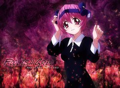 Elfen Lied, kobieta, krawat, różowy