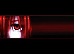 Elfen Lied, oko, ruda, twarz