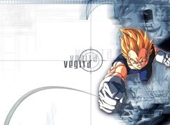 Dragon Ball, postać, napis, krzyczy, siła