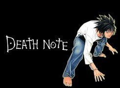 Death Note, chłopak, śmierć, łańcuch, stopy