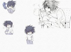 Death Note, dzieci, bańki, siedzi
