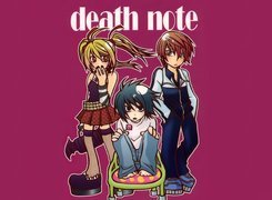Death Note, dzieci, lizak, dres, krzesło