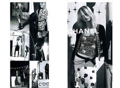 Chanel, kobieta, modelka, spódnica, top, sukienka