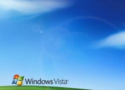 Windows Vista, microsoft, łąka, chmury