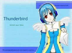 Thunderbird, manga, koperta, grafika, dziewczyna