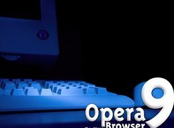 klawiatura, monitor, Opera