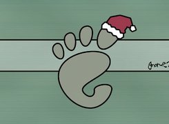 czapka, Gnome, stopa, grafika