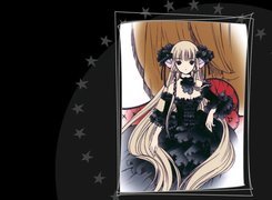 Chobits, kobieta, czarna suknia