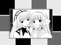 Chobits, kobiety, szkic, zarys