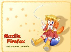 FireFox, grafika, kobieta, lis, manga, ziemia