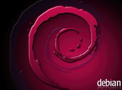 Linux Debian, grafika, ślimak, muszla, zawijas