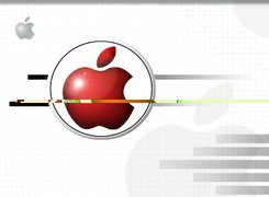 Apple, grafika, jabłko