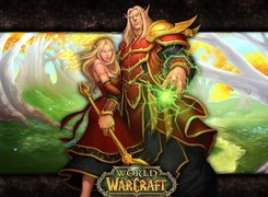 World Of Warcraft The Burning Crusade, kobieta, mężczyzna, mag, fantasy