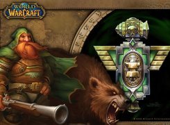 krasnolud, niedźwiedź, fantasy, fant World Of Warcraft