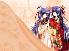 Cg Art, kimono, kwiat, dziewczyny