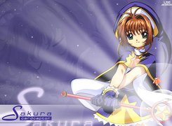 Cardcaptor Sakura, kobieta, napisy, czapka, sukienka