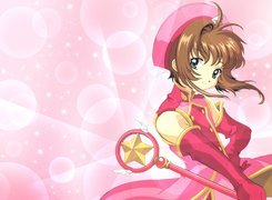 Cardcaptor Sakura, kobieta, czapka, kij