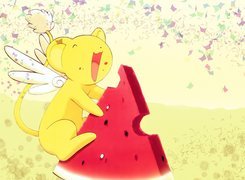 Cardcaptor Sakura, arbuz, mysz, skrzydła