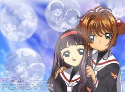 Cardcaptor Sakura, napisy, ludzie, dziewczyny twarze, oczy