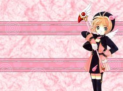 dziewczyna, kij, Cardcaptor Sakura