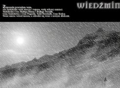 The Witcher, góry, śnieg, postać