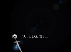 The Witcher, miecz, amulet, czaszka