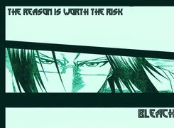 Bleach, napisy, twarz, okulary
