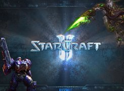 Starcraft 2, grafika, logo, postać, robot