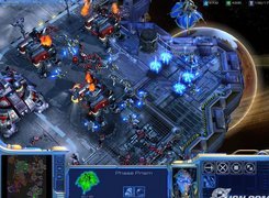 Starcraft 2, miasto, roboty, kosmos