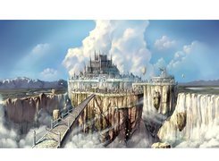 zamek, most, skała, królestwo, Ragnarok