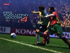 piłka, nożna, trawa, piłkarze, Pro Evolution Soccer 4