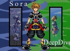 Kingdom Hearts, postać, mężczyzna, kobieta, grafika