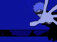 Bleach, postać, ręka, okulary