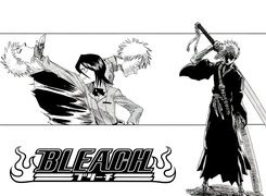 Bleach, postacie, miecz, napis