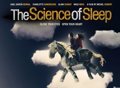 The Science Of Sleep, koń, chmury, niebo, ludzie