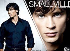 Tajemnice Smallville, Tom Welling, twarz, koszula, elegancki