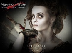 Sweeney Todd, Helena Bonham Carter, wałek, krew, rękawica