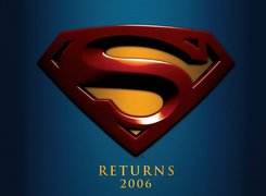 Superman Returns, logo, tło