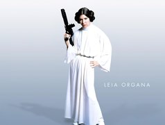 Star Wars, Carrie Fisher, broń, alba