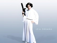 Star Wars, Carrie Fisher, broń, alba