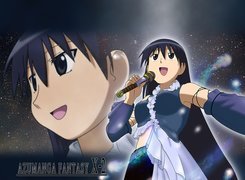 Azumanga Ff, dziewczyna, mikrofon, twarz