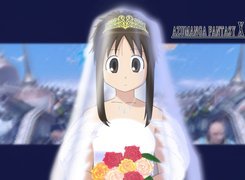 Azumanga Ff, dziewczyna, napis, korona