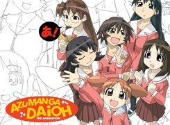 Azumanga Daioh, ludzie, napis