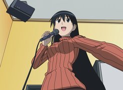 Azumanga Daioh, dziewczyna, głośnik, mikrofon