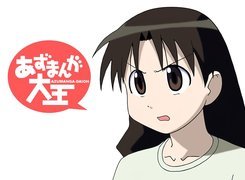 Azumanga Daioh, twarz, oczy, napisy