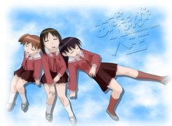 Azumanga Daioh, dziewczyny, napis