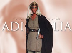 Star Wars, kask, czarna, kobieta, szata