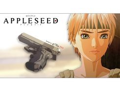 Appleseed, pistolet, twarz